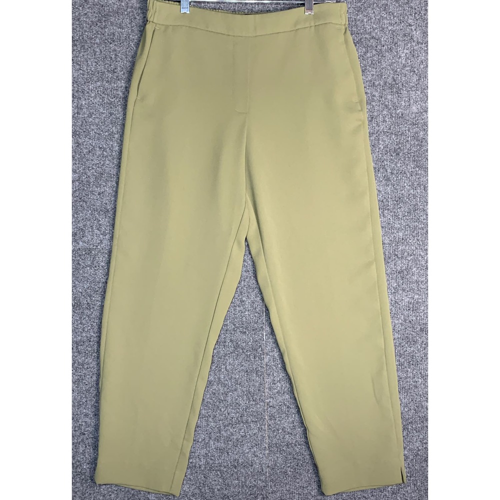 J Crew Jamie Pant, Olive Green, Pull On, Elastic Waist, Pockets, Stretch, Sz 10